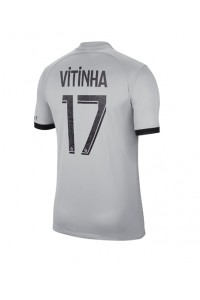 Paris Saint-Germain Vitinha Ferreira #17 Fotballdrakt Borte Klær 2022-23 Korte ermer
